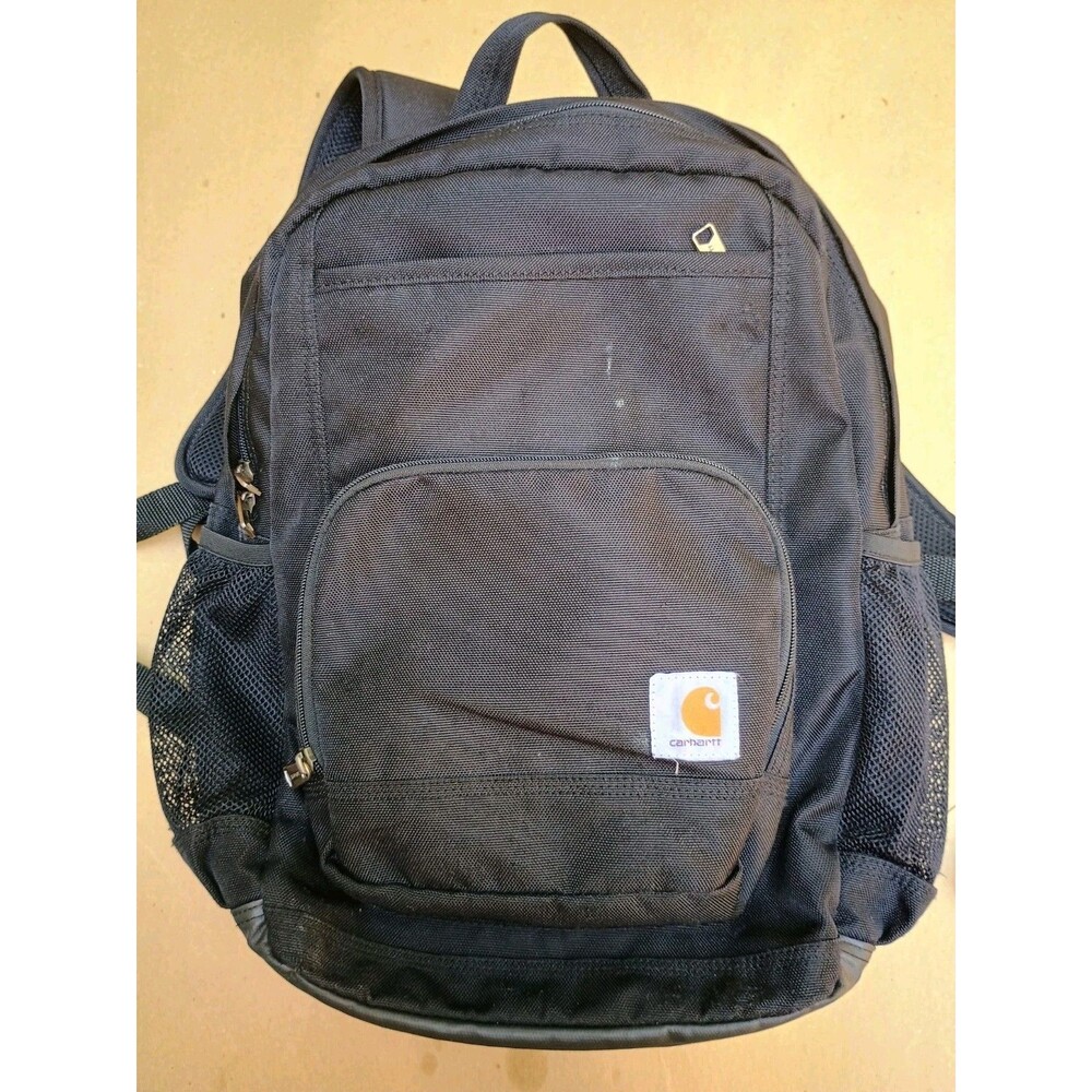 Carhartt Black Backpack School Bag Work Travel Laptop Sleeve